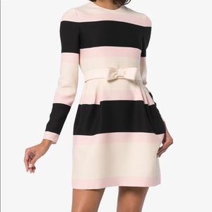 🎀 Valentino striped bow detail dress